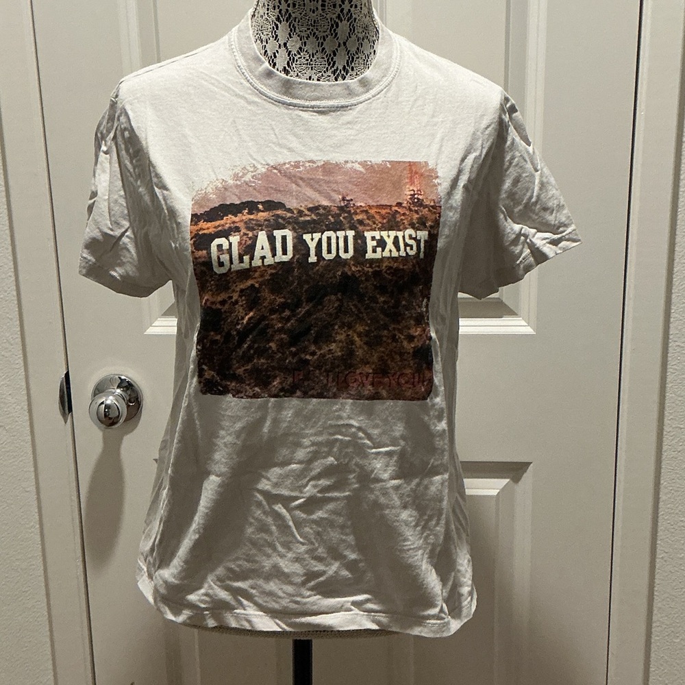 Brandy Melville Cream Cotton Tee